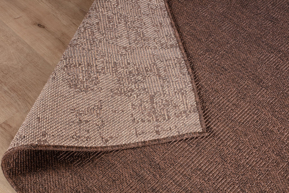 CAMILSON Easy Jute Rug 10x14, Indoor Outdoor Natural Color Fiber Area Rugs for Living Room Patio and Kitchen Rug Herringbone Woven Design Easy-Cleaning Washable Outside Carpet Alfombras 10 x 14