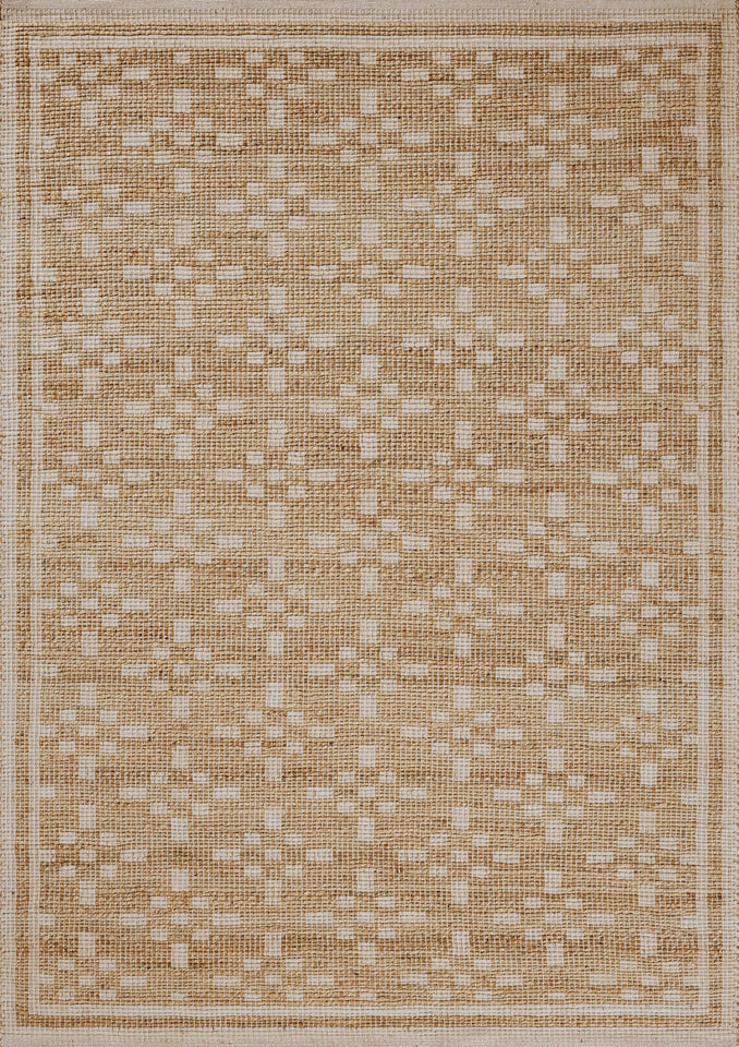 Loloi Chris Loves Julia Judy Collection JUD-07 Natural/Ivory 7'-9" x 9'-9" Area Rug