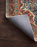 Loloi Layla Collection LAY-03 Olive/Charcoal 9'-0" x 12'-0" .13" Thick Area Rug, Soft, Durable, Vintage Inspired, Distressed, Low Pile, Non-Shedding, Easy Clean, Printed, Living Room Rug
