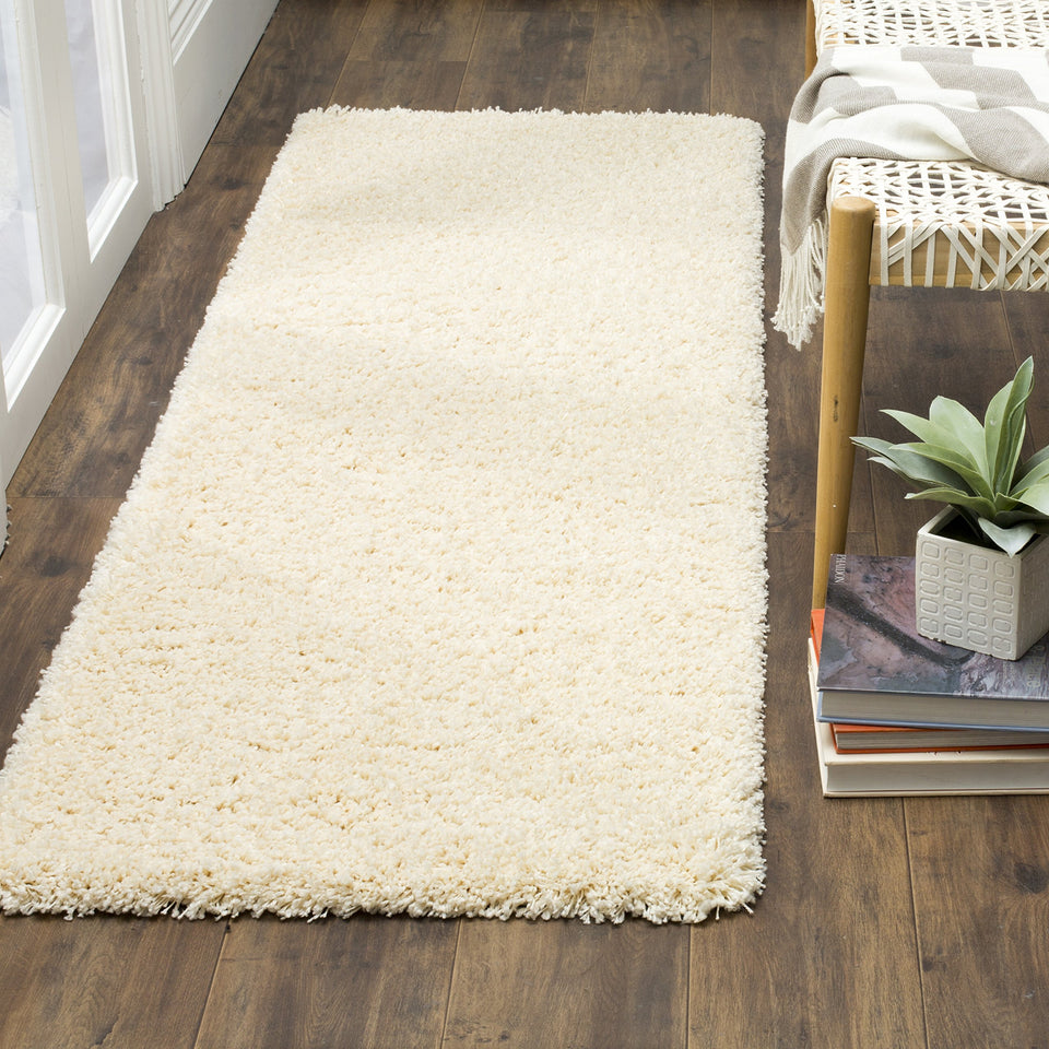 SAFAVIEH Area Rug 8x10 - California Shag Collection - Large - Beige, Non-Shedding & Easy Cleaning, Ultra Plush Thick Pile, Ideal for Living Room, Bedroom, Dining Space (SG151-1313)