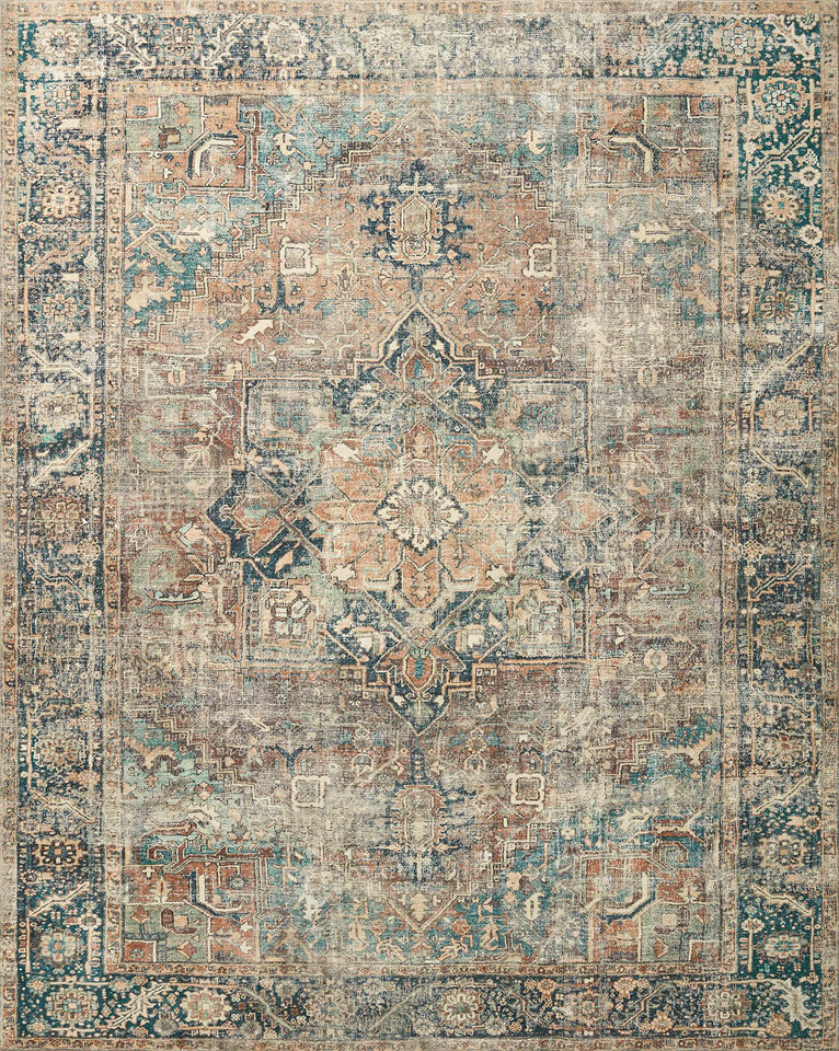 Loloi Margot Collection MAT-01 Antique/Sage 8'-6" x 11'-6" Area Rug, No-Shed Easy Clean Large Patterned Area Rug for Living Room, Bedroom, Dining Area