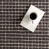 Rugs USA 8'6" x 11'6" Melrose Checked Wool Indoor Area Rug, Contemporary Farmhouse Cream for Living Room, Bedroom, Office, Entryway, Hallway