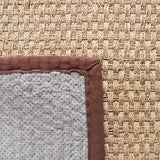SAFAVIEH Area Rug 8x10 - Natural Fiber Collection - Large - Natural & Beige, Seagrass, Basketweave Pattern (NF114A)