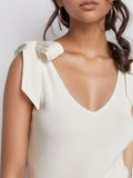 V-Neck Tie Shoulder Tank