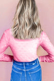 Bow Round Neck Long Sleeve Top