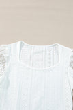 Eyelet Lace Long Sleeve Bodysuit