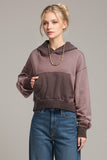 Basic Bae Kangaroo Pocket Long Sleeve Cropped Hoodie