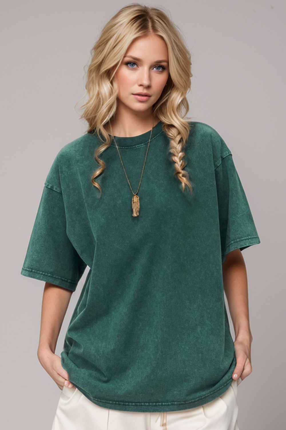 Basic Bae Round Neck Half Sleeve T-Shirt